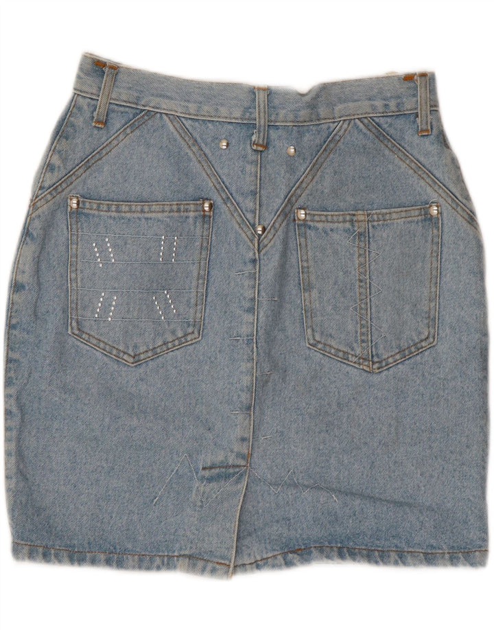 Fusta mini denim pentru femei Jinglers W28 bumbac albastru mediu