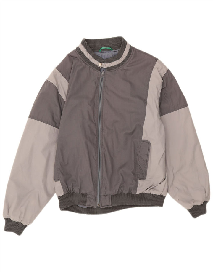 Bomber pentru bărbați Canda UK 40, mare, gri, poliester color bloc