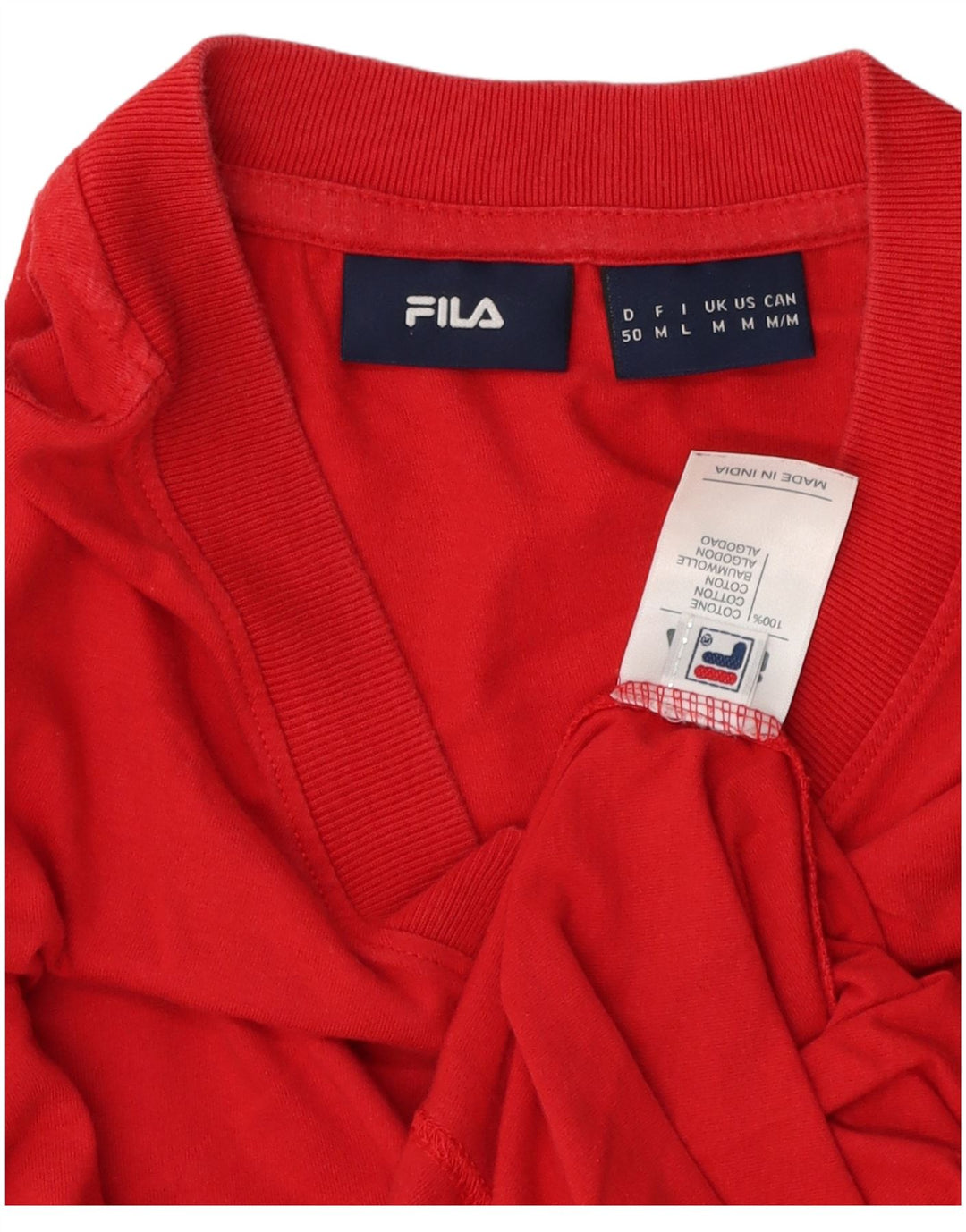 Tricou Bărbați Fila Top Bumbac Roșu Mediu