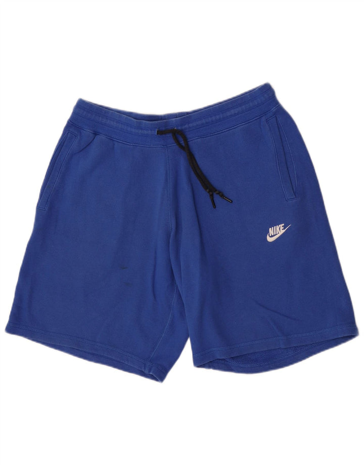 Pantaloni scurți sport Nike pentru bărbați, mari, albastru, bumbac
