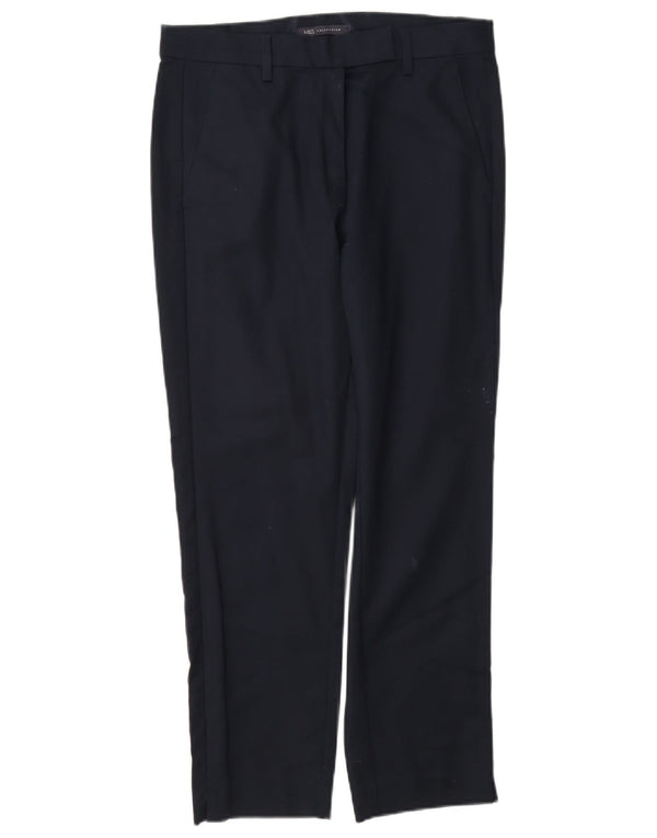 Pantaloni chino obișnuiți pentru femei Marks & Spencer UK 10 Small W27 L26 Bleumarin