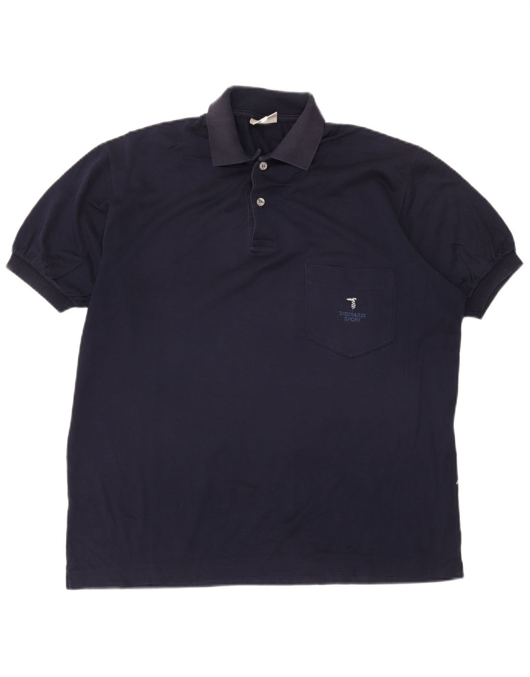 Tricou polo Trussardi pentru bărbați IT 50 Medium Bleumarin