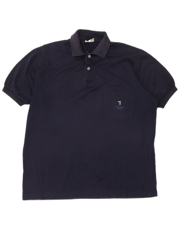 Tricou polo Trussardi pentru bărbați IT 50 Medium Bleumarin