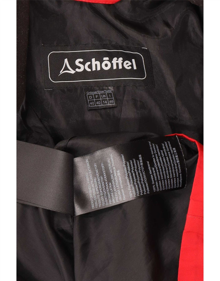 Jachetă de ploaie Schoffel pentru femei UK 14, mare, roșu, poliester