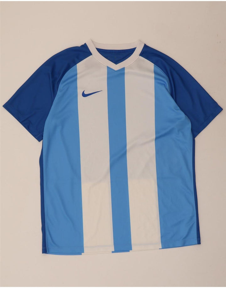 Tricou pentru bărbați Nike Dri Fit Top XL poliester cu dungi albastre