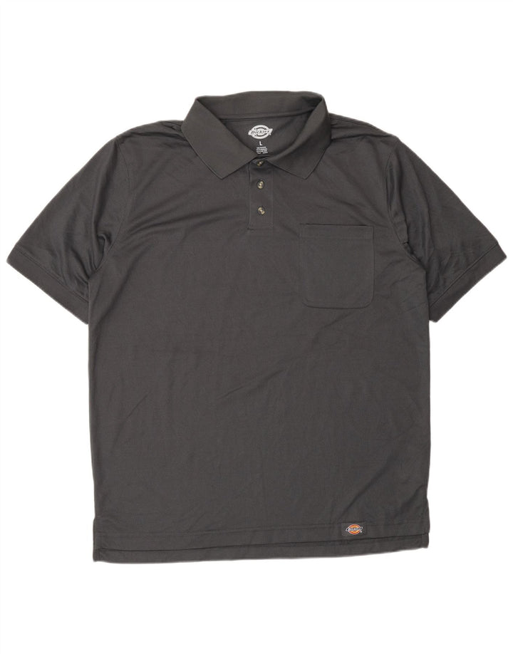 Tricou polo pentru bărbați DICKIES Poliester gri mare