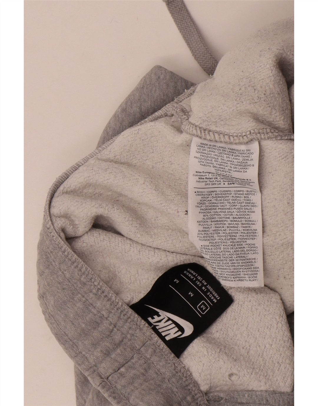 Pantaloni de trening Nike pentru femei UK 14, bumbac cu pete gri mediu