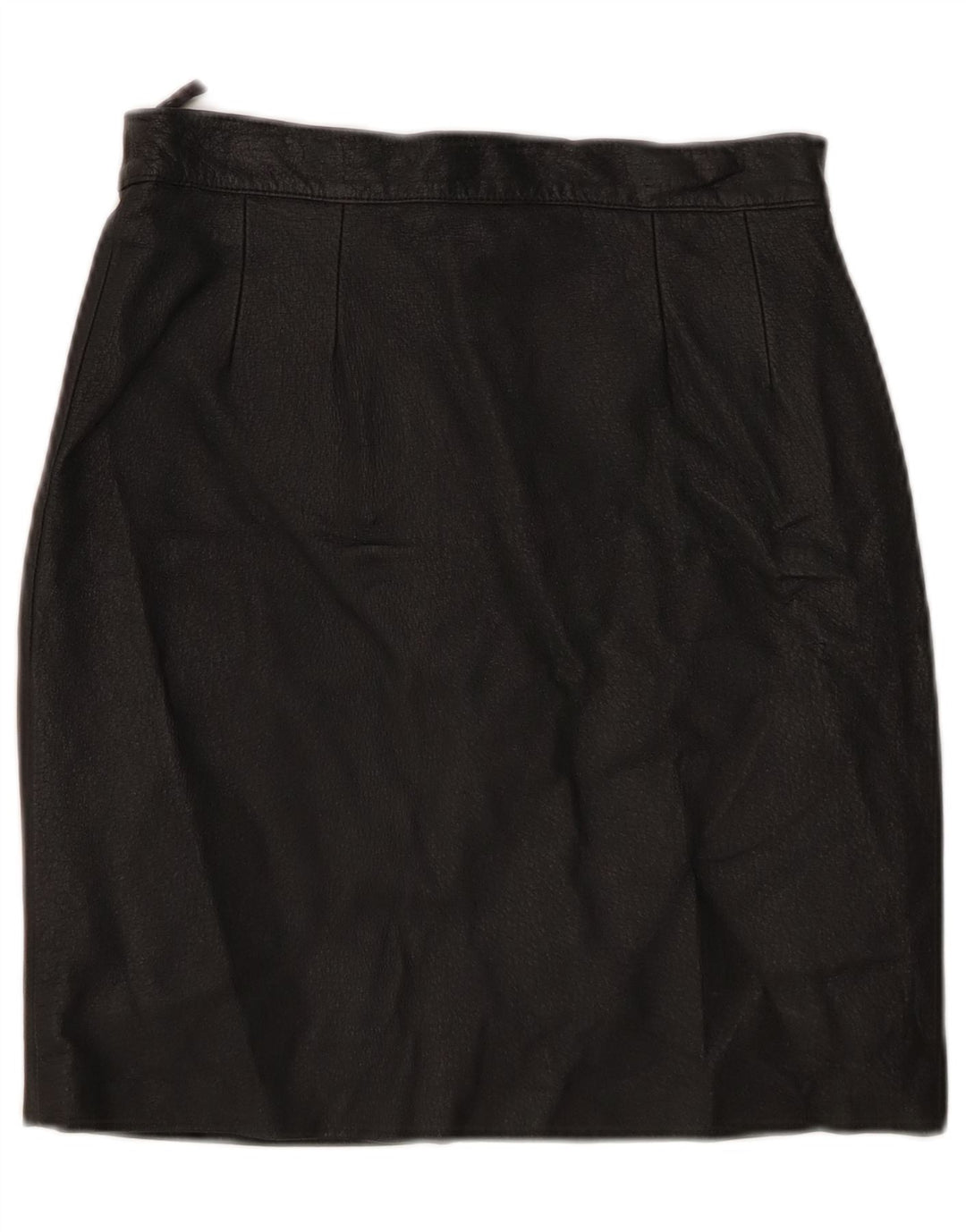 Fusta de piele Vintage pentru femei Mic W26 Negru