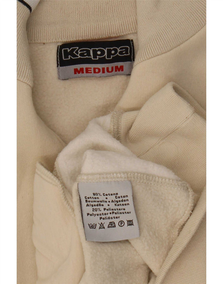 Pulover pentru femei Kappa, cu fermoar, cu gât, UK 14 Medium Bej Colorblock