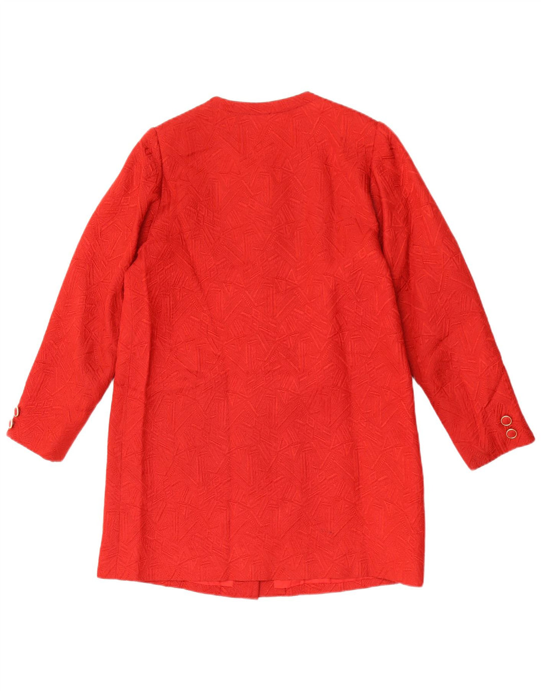 Jachetă vintage pentru femei cu paragate UK 12 Medium Red Geometric
