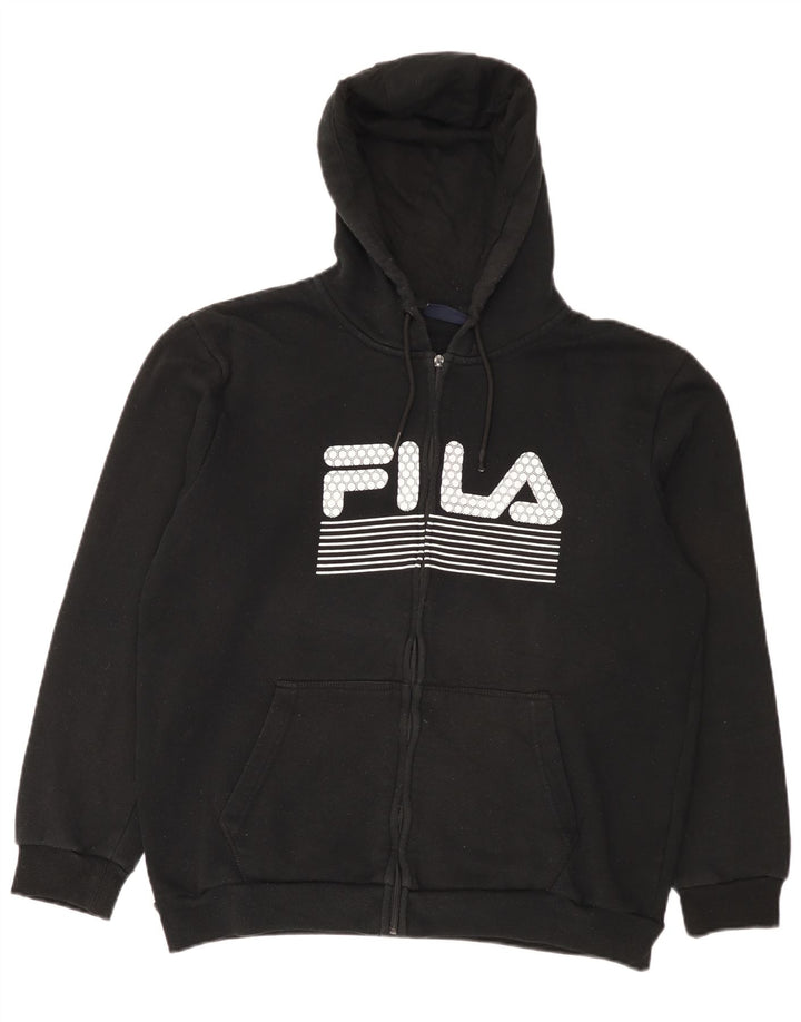 Pulover Fila pentru bărbați Graphic Zip XL poliester negru