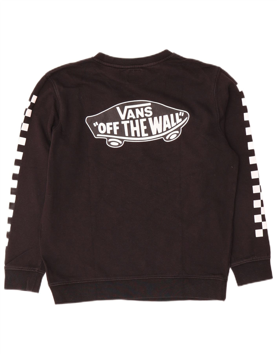 Pulover cu grafic pentru femei Vans UK 16, mare, negru, bumbac