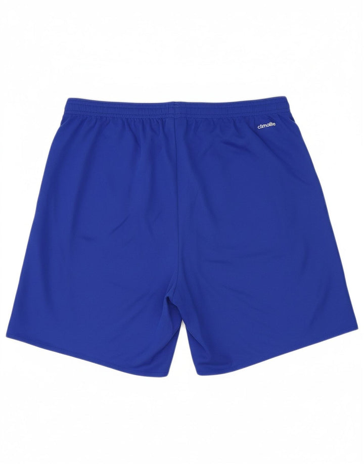 ADIDAS Mens Climalite Sport Shorts Large  Blue Polyester