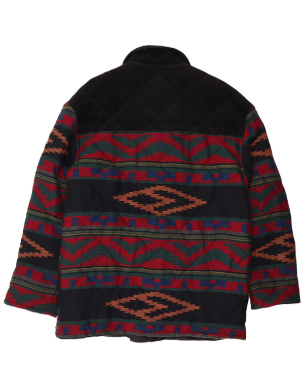 Jachetă matlasată pentru bărbați VINTAGE UK 40 mare, multicoloră, geometrică