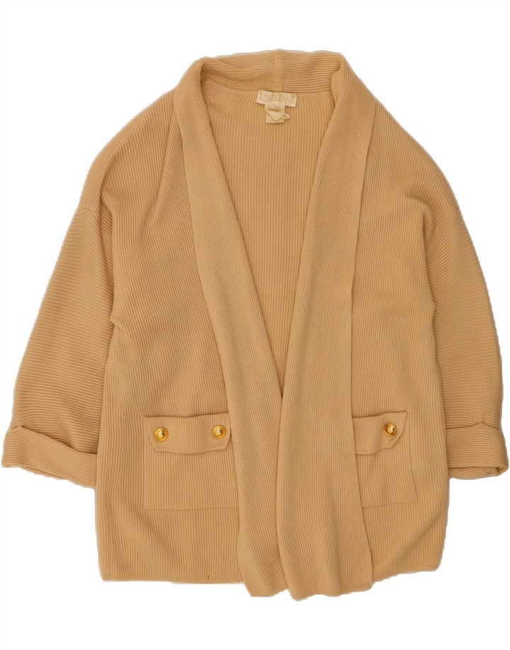 ESCADA Womens Longline Cardigan Sweater EU 42 Large Beige Vintage Escada and Second-Hand Escada from Messina Hembry 