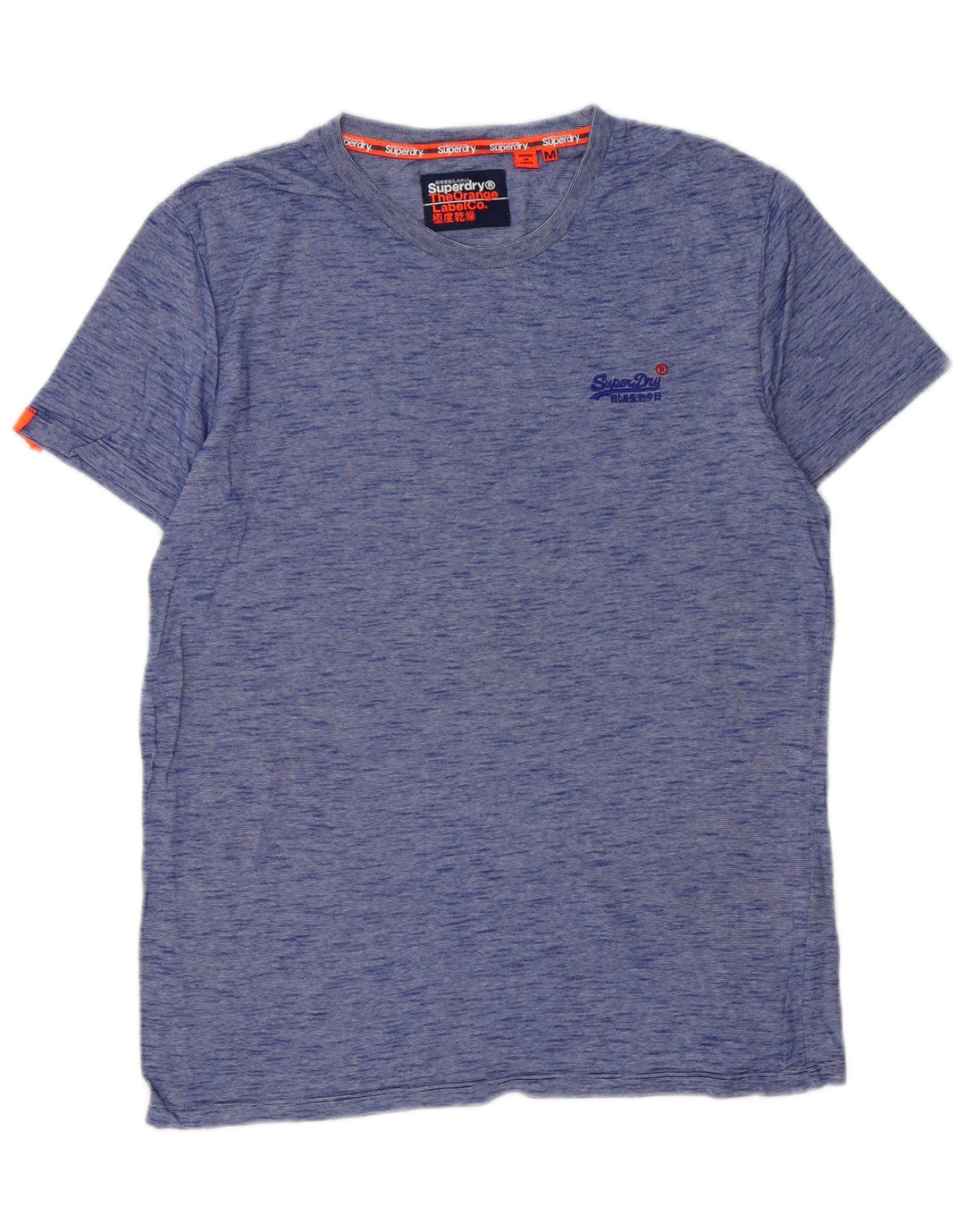 SUPERDRY Tricou Bărbați Top Medium Blue Pete Bumbac
