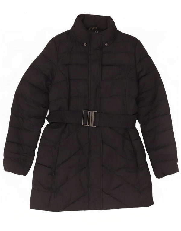 Palton căptușit pentru femei Barbour UK 14 Large Black Herringbone
