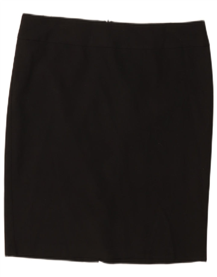 Fusta dreaptă Benetton pentru femei IT 46 Large W32 Poliester negru