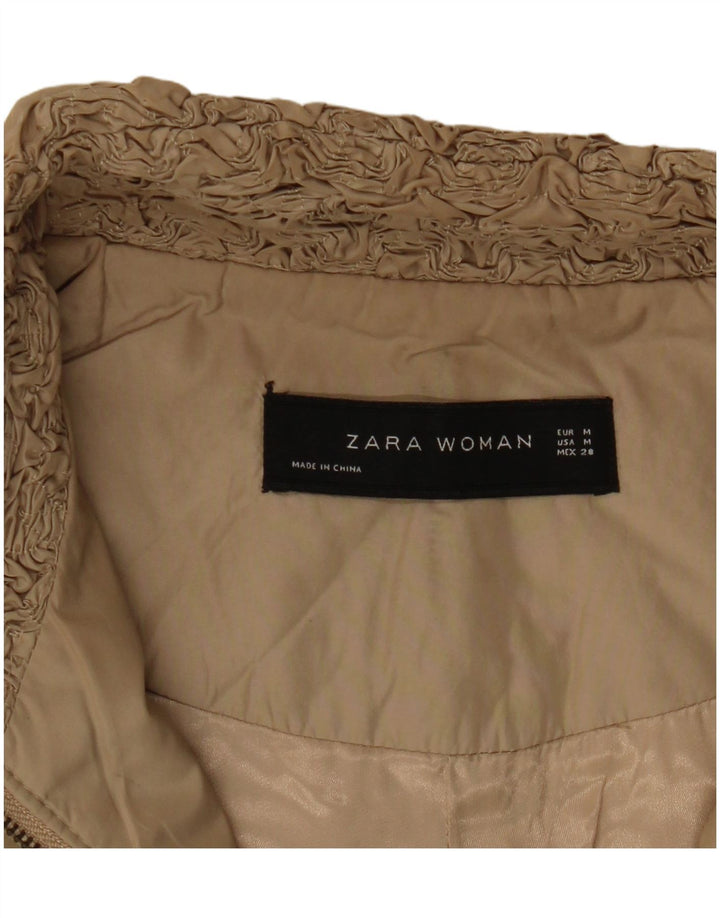 Bomber pentru femei Zara UK 14 Bej mediu