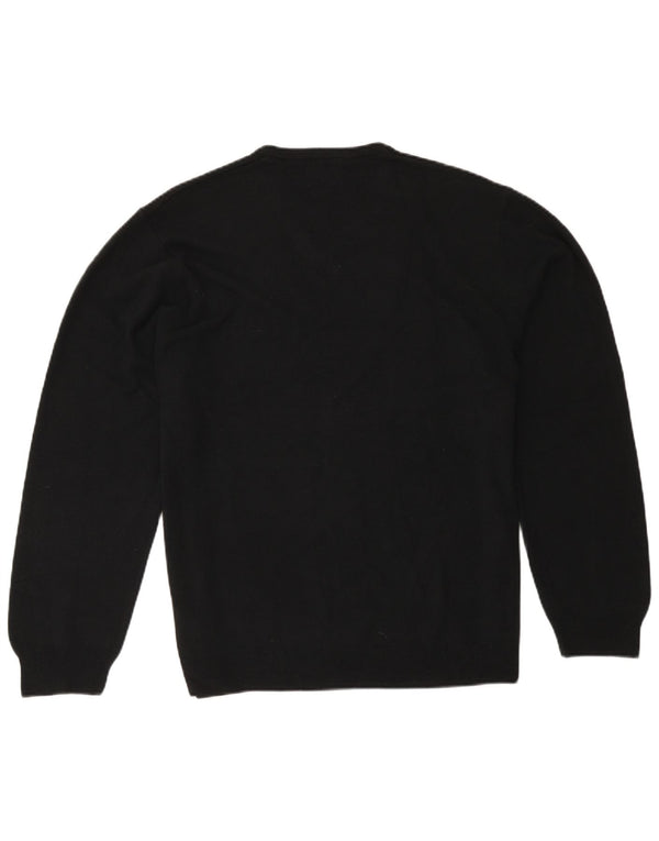Pulover cu decolteu în V Marks & Spencer pentru bărbați, 2XL, negru, acrilic