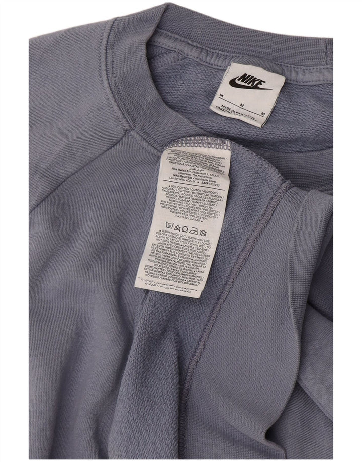 Pulover NIKE pentru femei, UK 14, bumbac albastru mediu