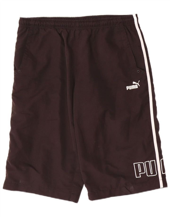 Pantaloni scurți sport Puma Graphic Bermuda pentru bărbați, mediu negru