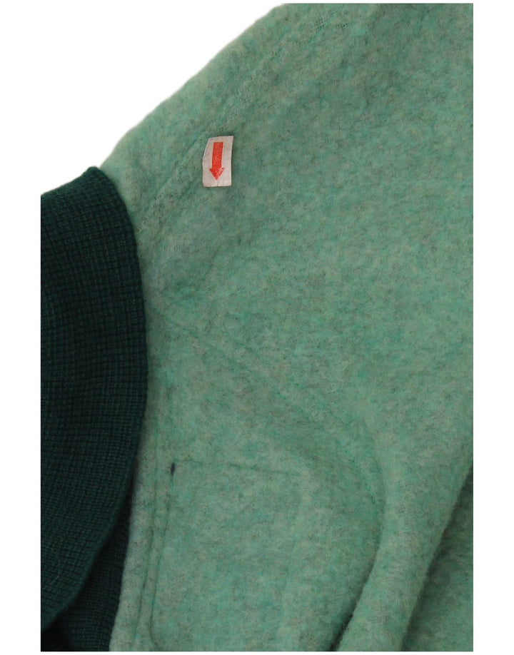 DIADORA Pulover cu gât polo pentru bărbați, lână verde mare