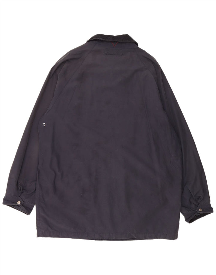 Jachetă de vânt pentru bărbați VINTAGE UK 44 2XL Bumbac bleumarin