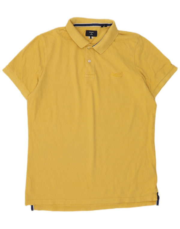 Tricou polo pentru bărbați Superdry XL, bumbac galben