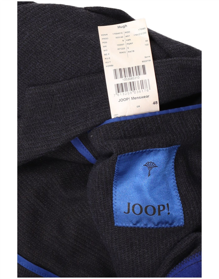 Jachetă pentru bărbați Joop cu 2 nasturi IT 48 Bumbac bleumarin mediu
