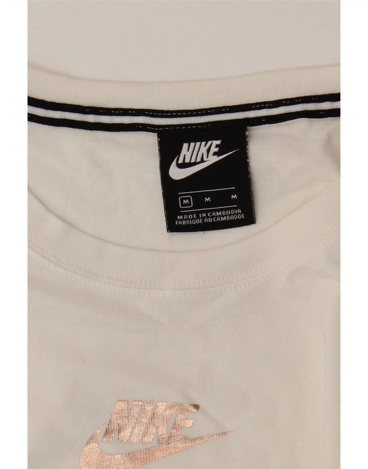 Tricou crop grafic Nike pentru femei Top UK 14 Medium White