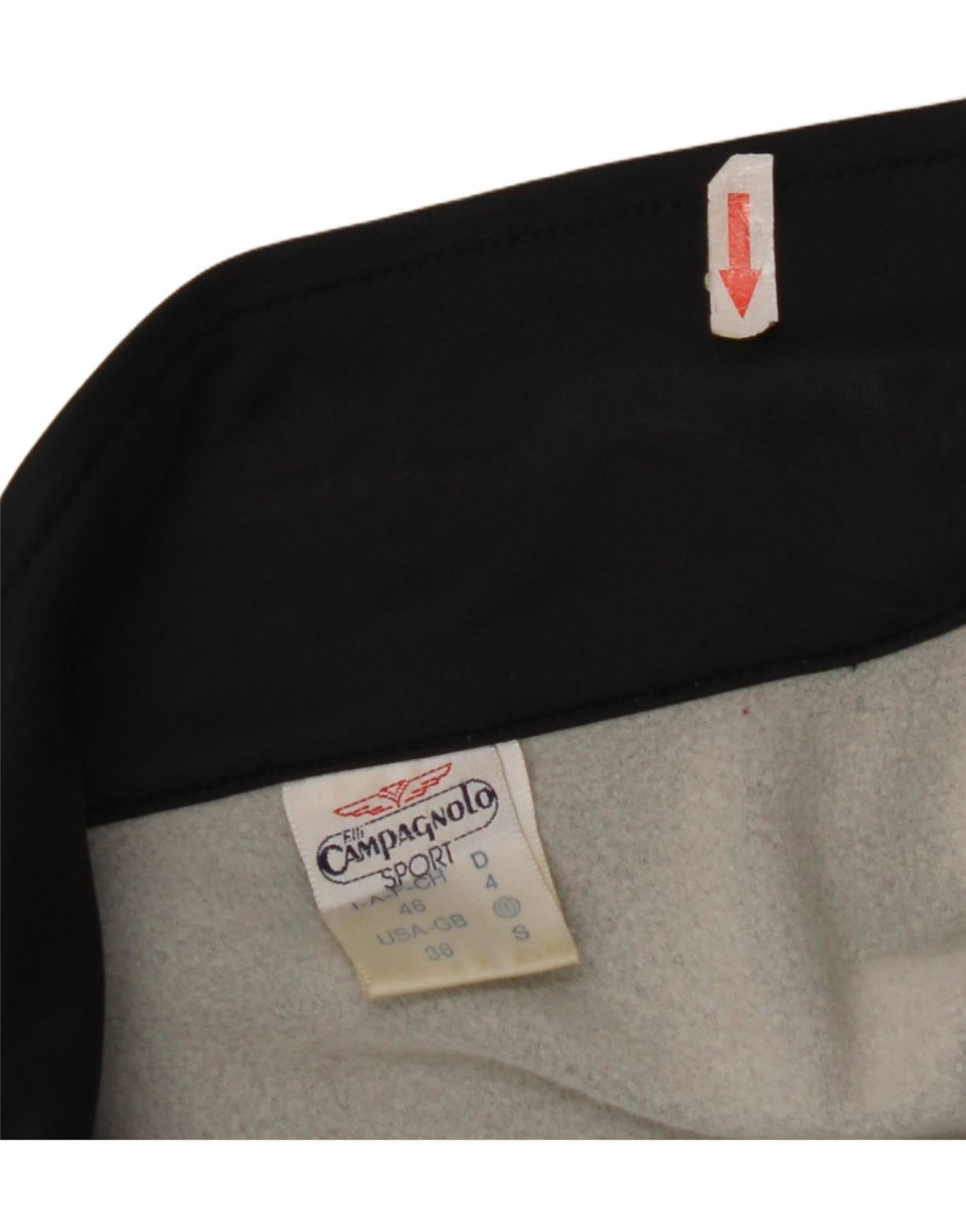 F.LLI Campagnolo Mens Trening Top Jacket UK 36 Small Black Colorblock
