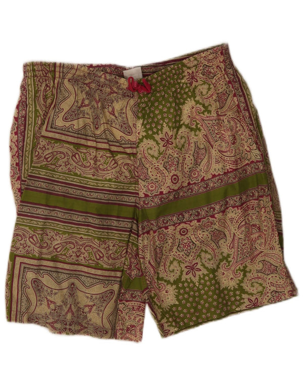 Pantaloni scurți de înot Allen Cox pentru bărbați 2XL, bumbac verde Paisley