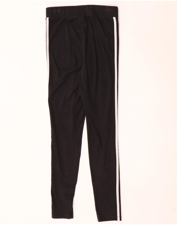 Leggings pentru femei Adidas UK 10, bumbac negru mic
