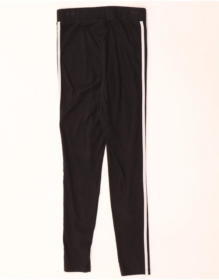 Leggings pentru femei Adidas UK 10, bumbac negru mic
