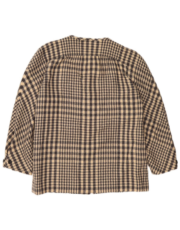 Sacou blazer pentru femei Mario Borsato IT 42 Medium Bej Houndstooth Lână
