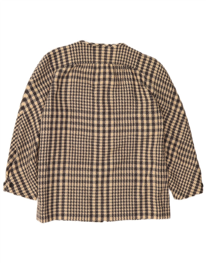 Sacou blazer pentru femei Mario Borsato IT 42 Medium Bej Houndstooth Lână