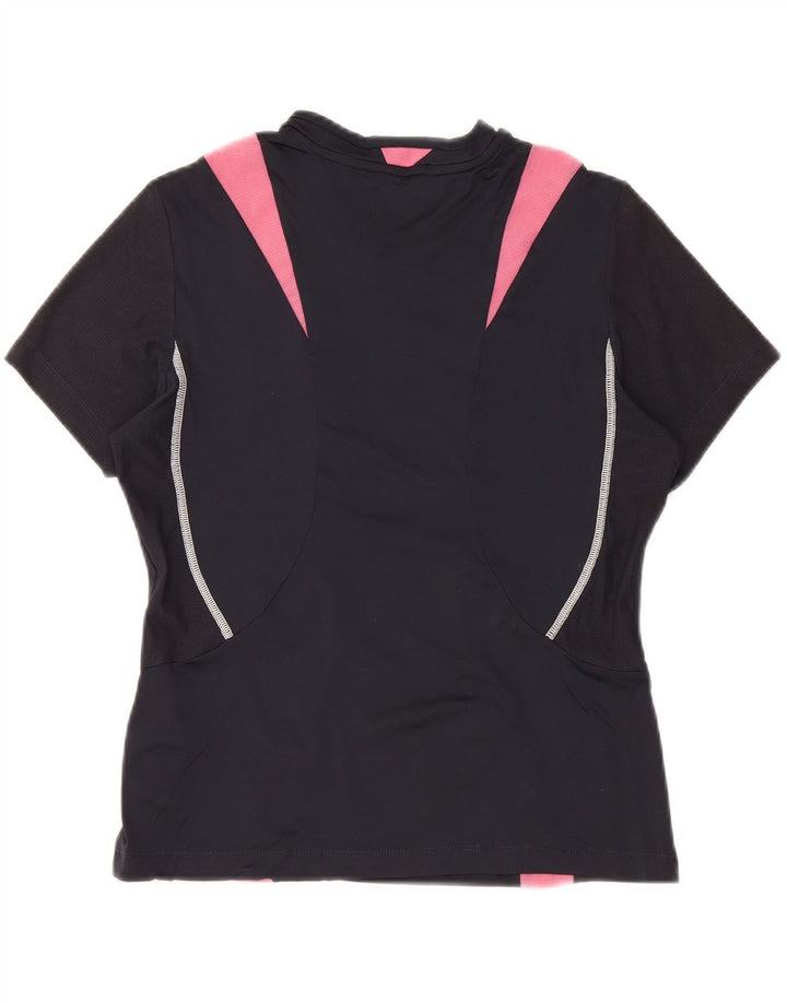 Tricou pentru femei LOTTO Top UK 14 mare, negru, poliamidă color bloc