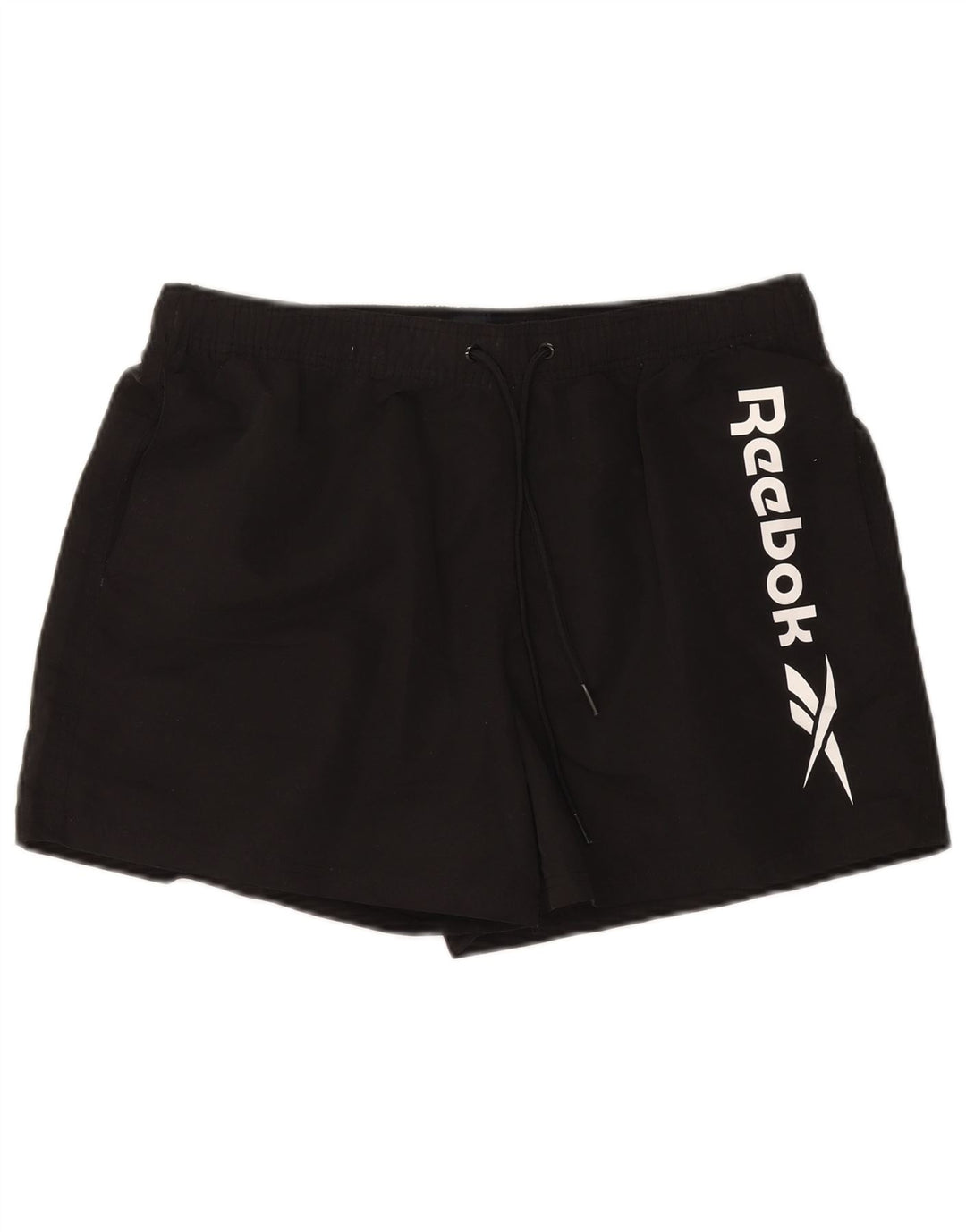 Pantaloni scurți sport grafic Reebok pentru bărbați, mari, negru, poliester