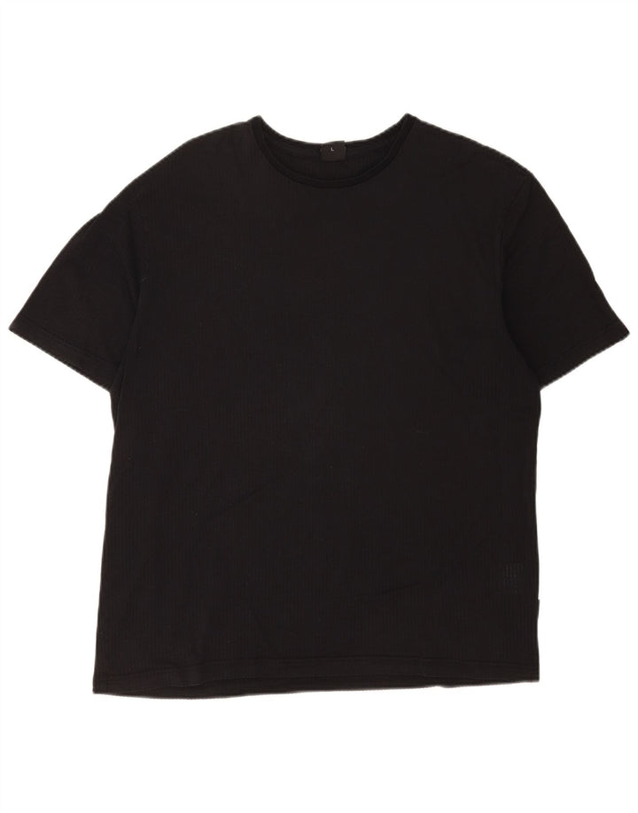 Tricou pentru bărbați Hugo Boss Top mare din bumbac negru