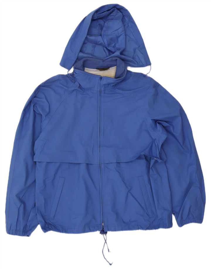 Jachetă de ploaie cu glugă pentru bărbați Eddie Bauer UK 40 Poliester albastru mare