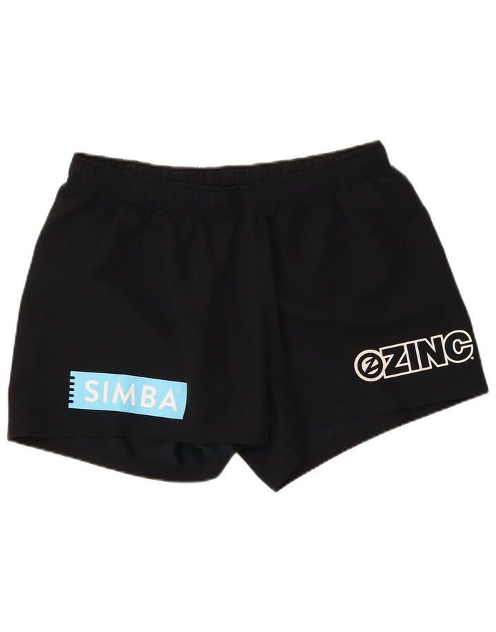 Pantaloni scurți sport grafic Nike pentru femei UK 16, mari, negru, poliester