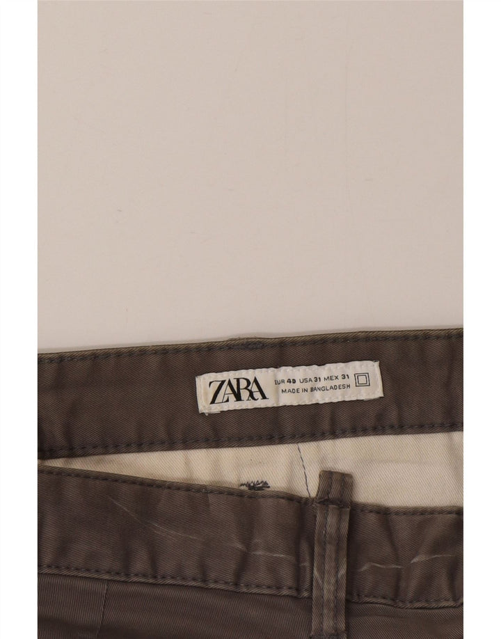 Pantaloni scurți chino pentru bărbați Zara EU 40 Medium W31 Gri