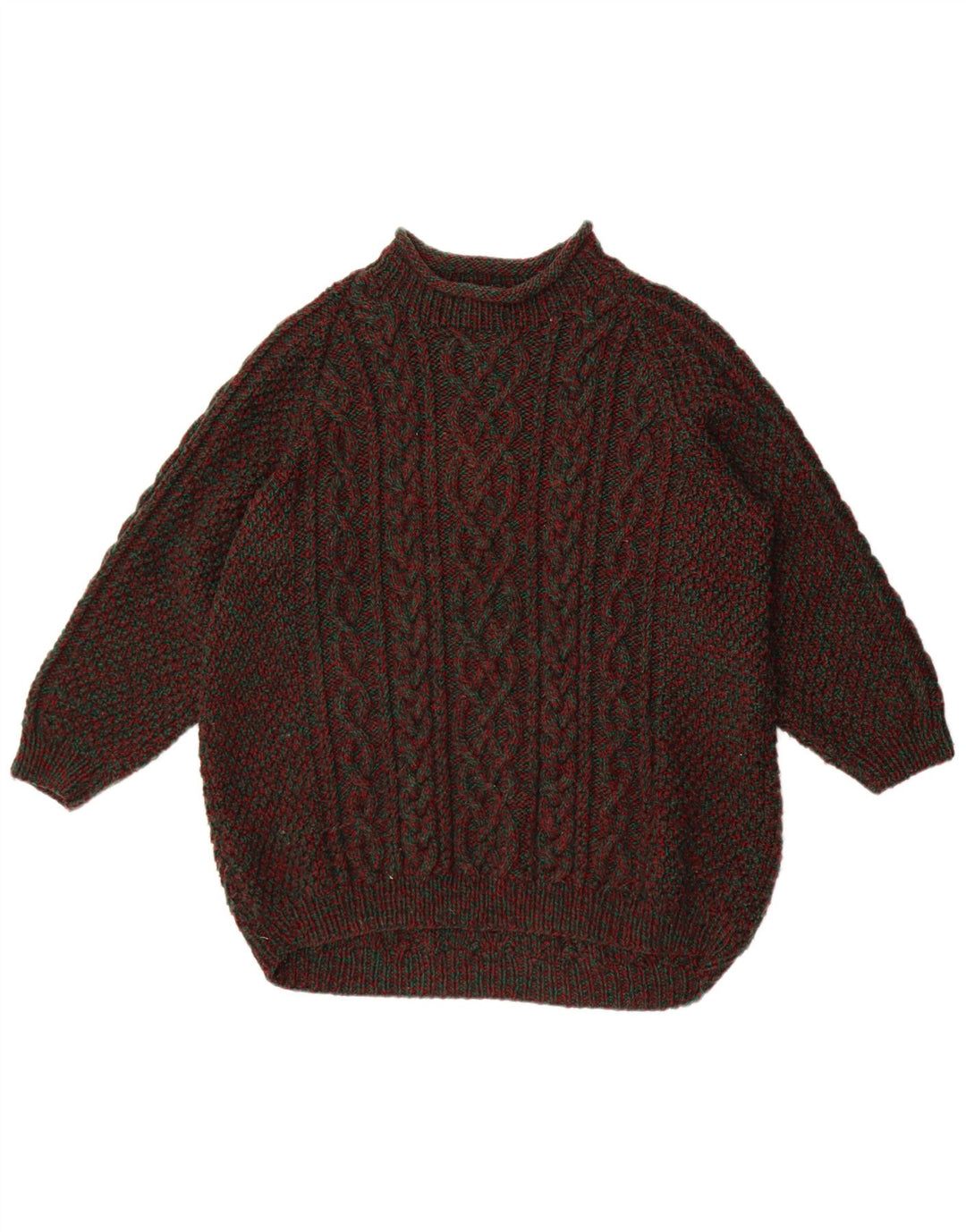 Pulover vintage pentru bărbați cu gât țestoasă, XL, multicolor, pete
