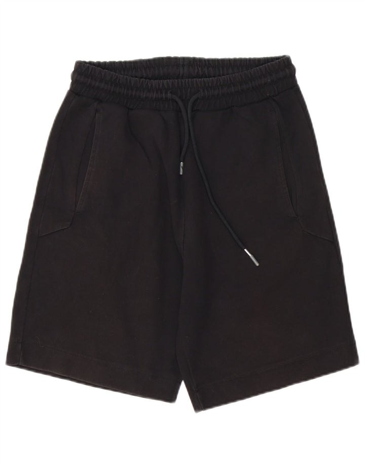 Pantaloni scurti sport pentru bărbați Zara, bumbac negru mic