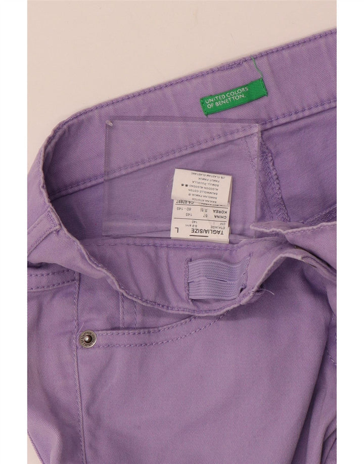 BENETTON Blugi Fete Slim 8-9 Ani Mari W26 L26 Violet Bumbac