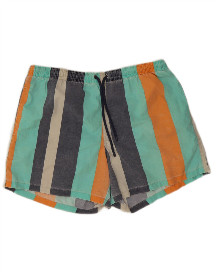 Pantaloni scurți de înot pentru bărbați Zara XL, multicolore, cu dungi