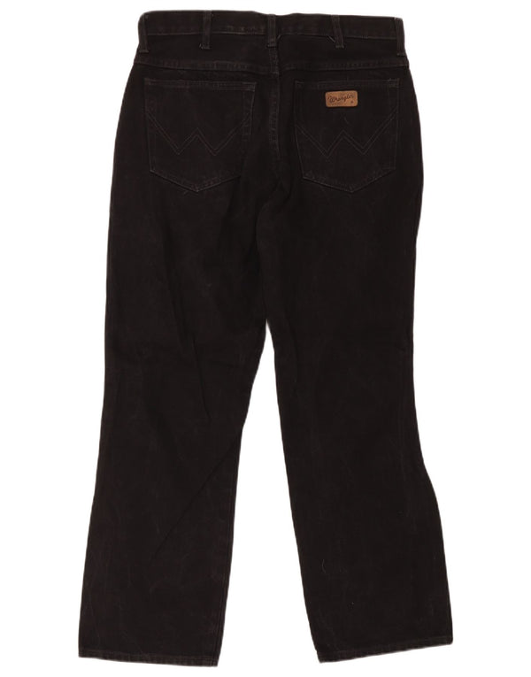 Blugi drepti pentru bărbați Wrangler Monterey W34 L30 bumbac negru