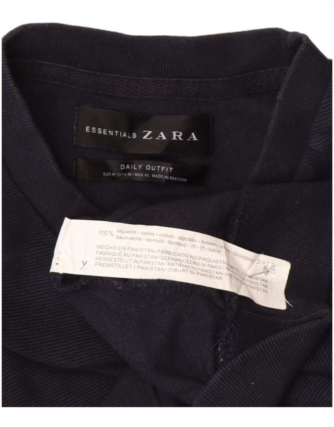 Pantaloni scurți cargo pentru bărbați Zara, bumbac mediu albastru bleumarin