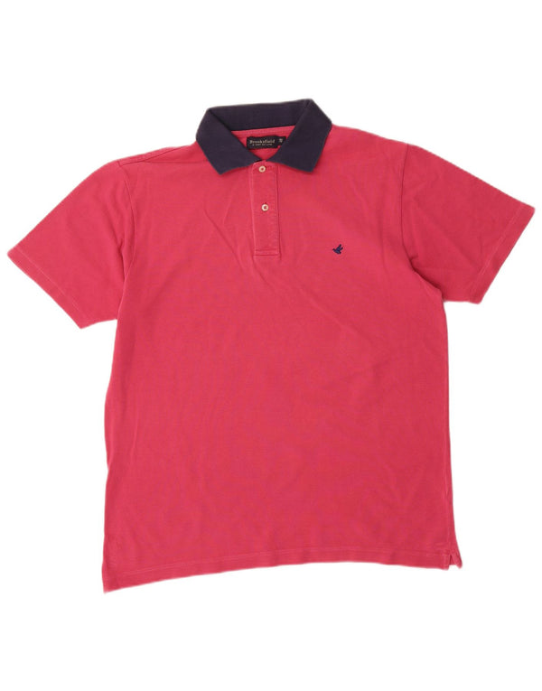 Tricou polo Brooksfield rugby pentru bărbați IT 48 Small Pink